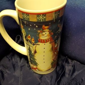 Adorable snowman tall  Latte mug